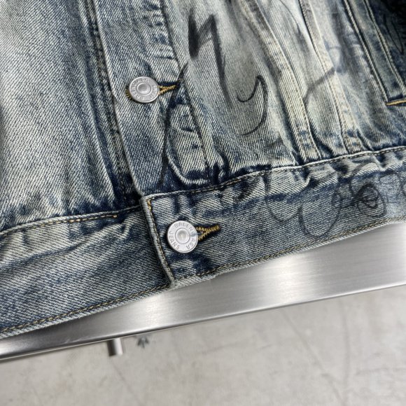 Balenciaga - Мужская джинсовая рубашка куртка AH_2309BA3