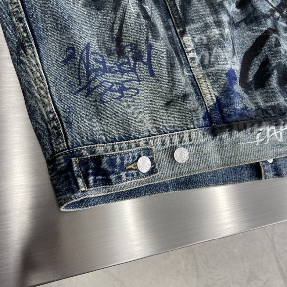 Balenciaga - Мужская джинсовая рубашка куртка AH_2309BA3