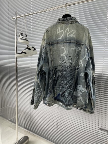 Balenciaga - Мужская джинсовая рубашка куртка AH_2309BA3