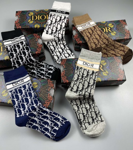 Dior носки комплект 5 пар AC_0502DI16 Dior носки комплект 5 пар AC_0502DI16