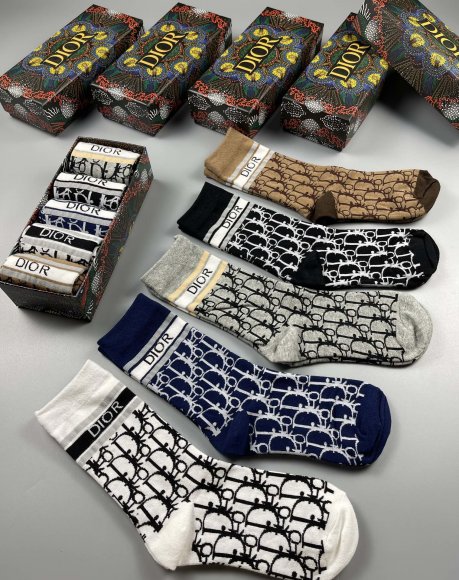 Dior носки комплект 5 пар AC_0502DI16 Dior носки комплект 5 пар AC_0502DI16