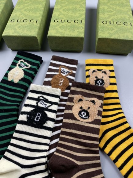 Gucci носки комплект 5 пар AC_0502GU17 Gucci носки комплект 5 пар AC_0502GU17