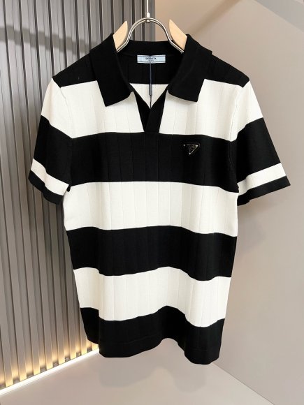 Prada - Мужская трикотажная футболка майка поло DF_3005PR1 Prada - Мужская трикотажная футболка майка поло DF_3005PR1