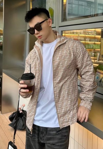 Fendi - Мужская двусторонняя куртка ветровка DZ_1109FE10