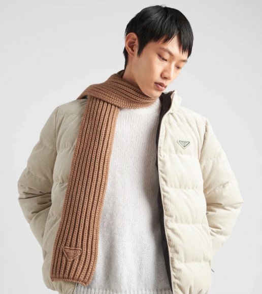 Prada - Мужская вельветовая куртка пуховик TJ_2310PR6 Prada - Мужская вельветовая куртка пуховик TJ_2310PR6