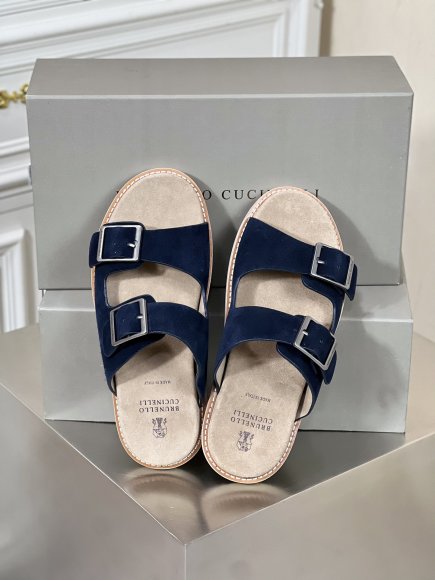 Brunello Cucinelli Urban - Мужские шлепанцы сланцы BL_1203BC5