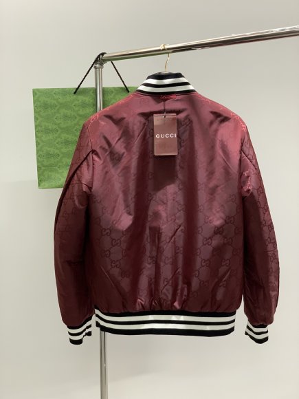 Gucci - Мужская двусторонняя куртка ветровка бомбер TI_1209GU Gucci - Мужская двусторонняя куртка ветровка бомбер TI_1209GU