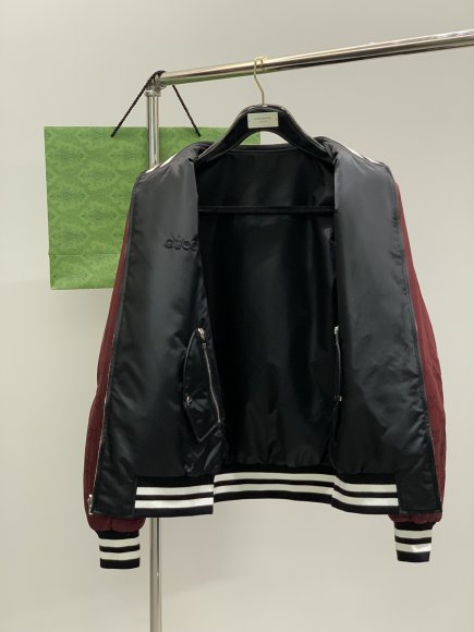 Gucci - Мужская двусторонняя куртка ветровка бомбер TI_1209GU Gucci - Мужская двусторонняя куртка ветровка бомбер TI_1209GU