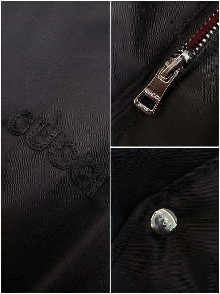 Gucci - Мужская двусторонняя куртка ветровка бомбер TI_1209GU Gucci - Мужская двусторонняя куртка ветровка бомбер TI_1209GU