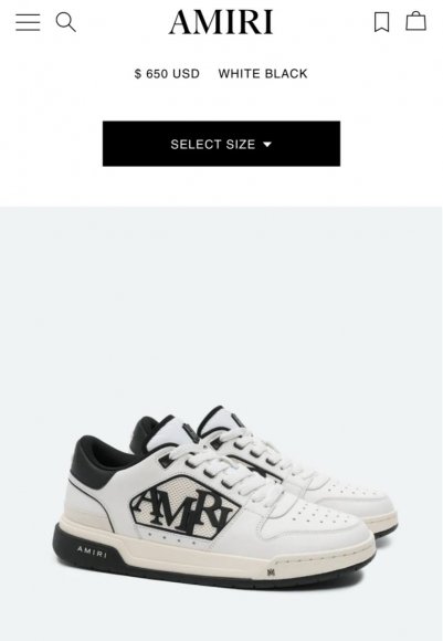 Amiri Classic Low - Мужские кроссовки кеды BL_1203AM7 Amiri Classic Low - Мужские кроссовки кеды BL_1203AM7