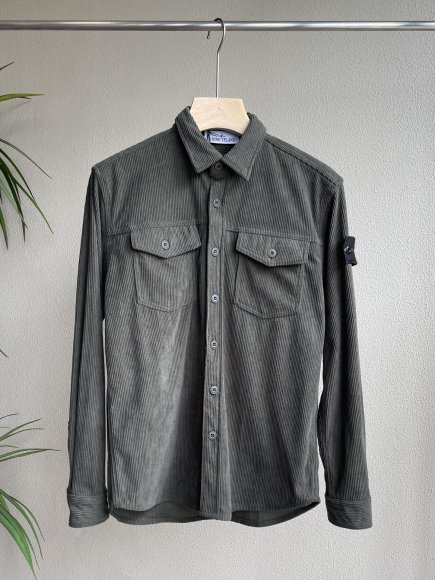 Stone Island - Мужская вельветовая рубашка жакет SI_1309SI1