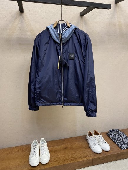 Fendi - Мужская двусторонняя куртка кофта DZ_1412FE5 Fendi - Мужская двусторонняя куртка кофта DZ_1412FE5