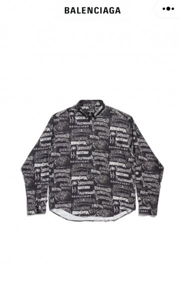 Balenciaga DIY Metal Allover - Мужская рубашка TJ_0804BA8