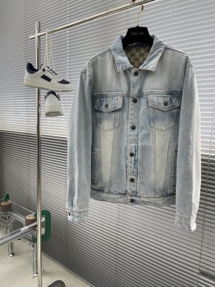 Gucci - Мужская двухсторонняя джинсовая рубашка куртка TJ_0608GU1