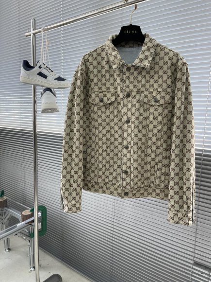 Gucci - Мужская двухсторонняя джинсовая рубашка куртка TJ_0608GU1