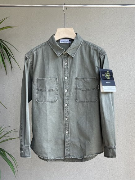 Stone Island - Мужская джинсовая рубашка SI_1309SI6