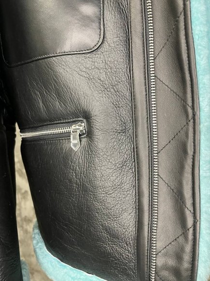 Hermes Мужская кожаная куртка S3D_1901HE12