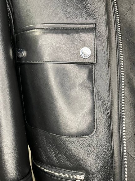 Hermes Мужская кожаная куртка S3D_1901HE12