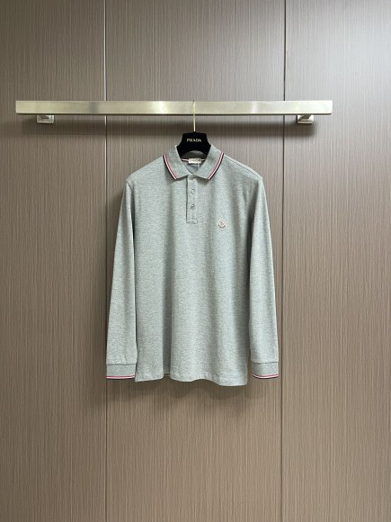 Moncler - Мужская кофта лонгслив поло DZ_0908MO5