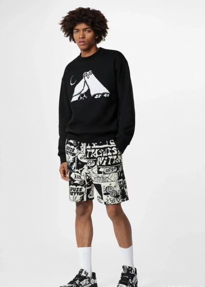Louis Vuitton - Мужские флисовые шорты TJ_1303LV11 Louis Vuitton - Мужские флисовые шорты TJ_1303LV11