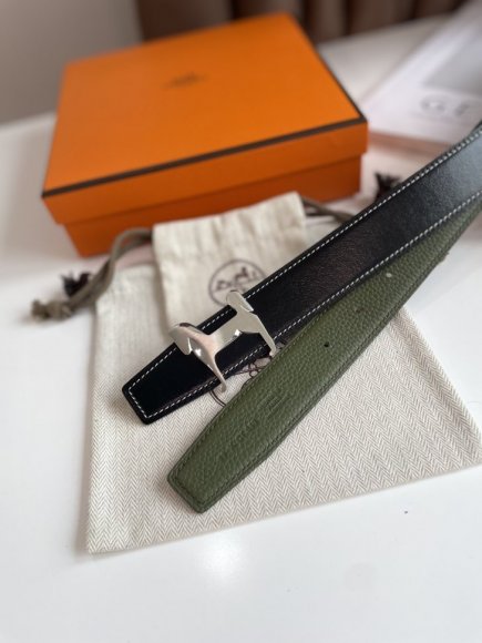 Hermes Мужской двусторонний ремень 3.2см. RE_0905HE1 Hermes Мужской двусторонний ремень 3.2см. RE_0905HE1