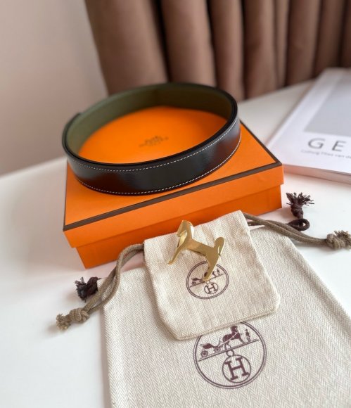 Hermes Мужской двусторонний ремень 3.2см. RE_0905HE1 Hermes Мужской двусторонний ремень 3.2см. RE_0905HE1