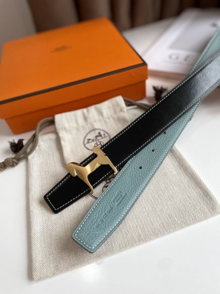 Hermes Мужской двусторонний ремень 3.2см. RE_0905HE1 Hermes Мужской двусторонний ремень 3.2см. RE_0905HE1