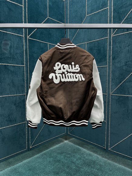 Louis Vuitton Varsity - Мужская куртка ветровка бомбер DZ_2208LV7 Louis Vuitton Varsity - Мужская куртка ветровка бомбер DZ_2208LV7