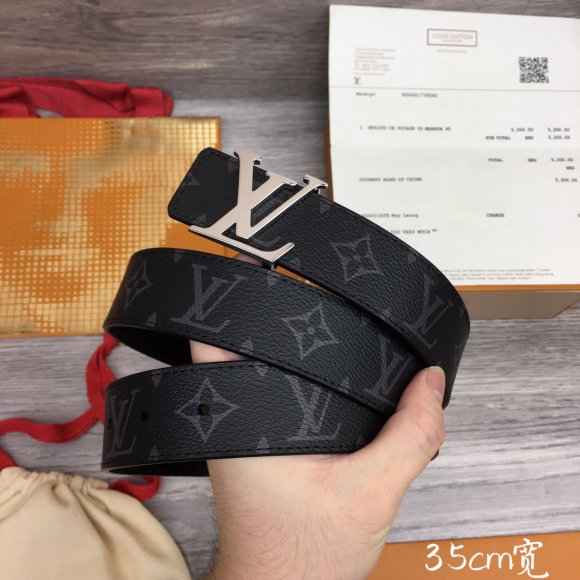 Louis Vuitton Мужской ремень 3.5см RE_2009LV9