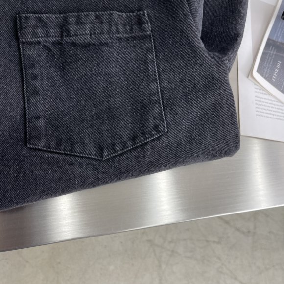 Gucci - Мужская двусторонняя шерстяная джинсовая рубашка куртка TJ_3010GU1