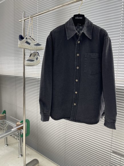 Gucci - Мужская двусторонняя шерстяная джинсовая рубашка куртка TJ_3010GU1