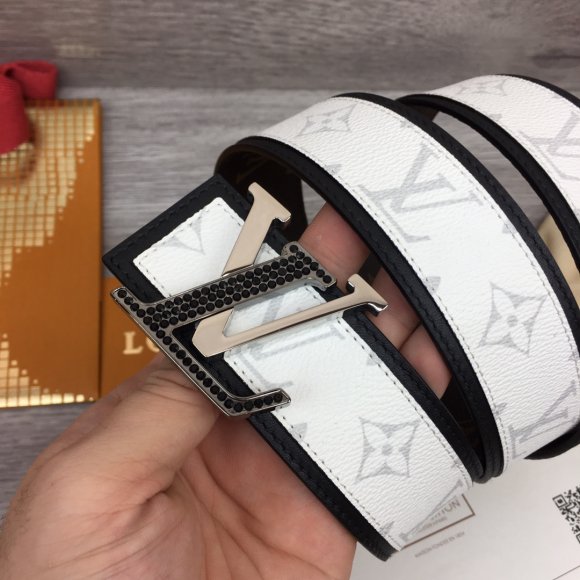 Louis Vuitton Мужской двусторонний ремень 4.0см RE_0207LV1
