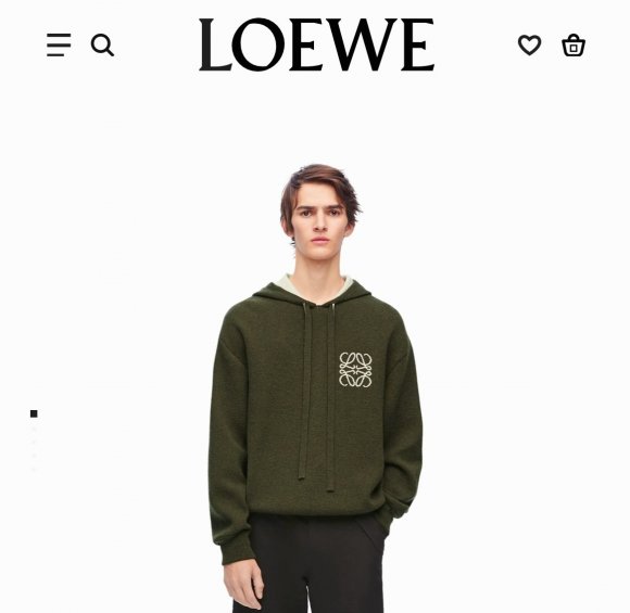 Loewe - Мужская шерстяная кофта худи DZ_1501LO2