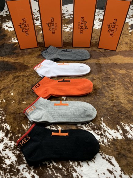 Hermes носки комплект 5 пар AC_1705HE3 Hermes носки комплект 5 пар AC_1705HE3