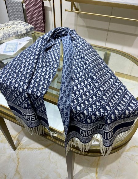 Dior - Кашемировый шарф палантин JX_2909DI1