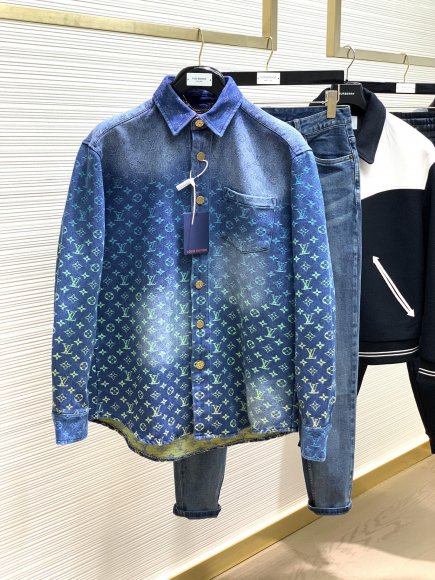 Louis Vuitton - Мужская джинсовая рубашка TI_3008LV5