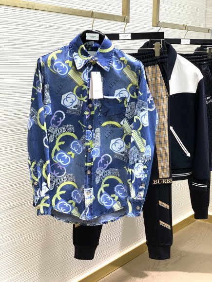 Gucci - Мужская джинсовая рубашка TI_3008GU6