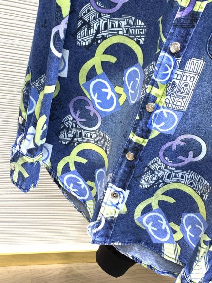 Gucci - Мужская джинсовая рубашка TI_3008GU6 Gucci - Мужская джинсовая рубашка TI_3008GU6