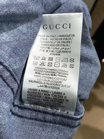Gucci - Мужская джинсовая рубашка TI_3008GU6 Gucci - Мужская джинсовая рубашка TI_3008GU6