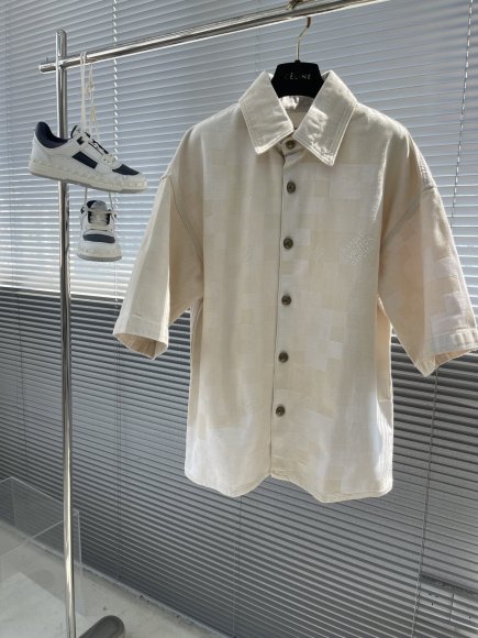 Louis Vuitton Damier - Мужская джинсовая рубашка TJ_0406LV4 Louis Vuitton Damier - Мужская джинсовая рубашка TJ_0406LV4