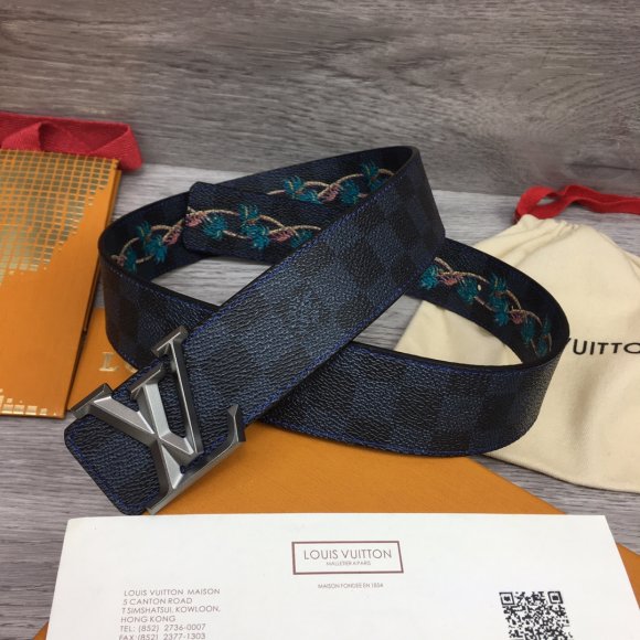 Louis Vuitton Мужской двусторонний ремень 4.0см RE_0905LV8