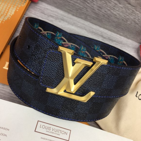 Louis Vuitton Мужской двусторонний ремень 4.0см RE_0905LV8