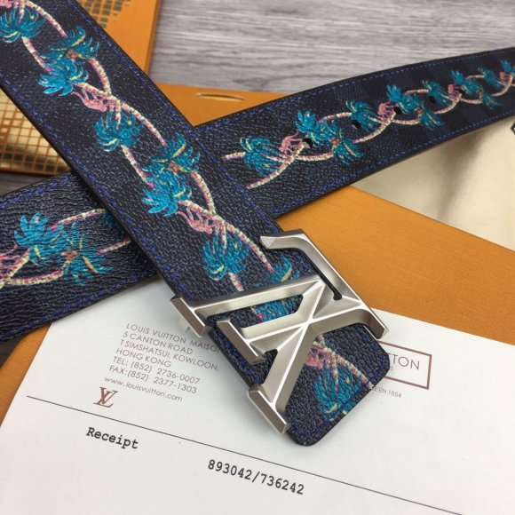 Louis Vuitton Мужской двусторонний ремень 4.0см RE_0905LV8