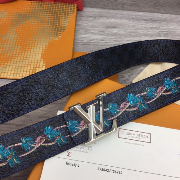 Louis Vuitton Мужской двусторонний ремень 4.0см RE_0905LV8