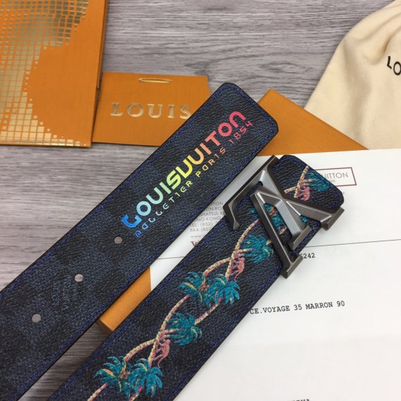 Louis Vuitton Мужской двусторонний ремень 4.0см RE_0905LV8