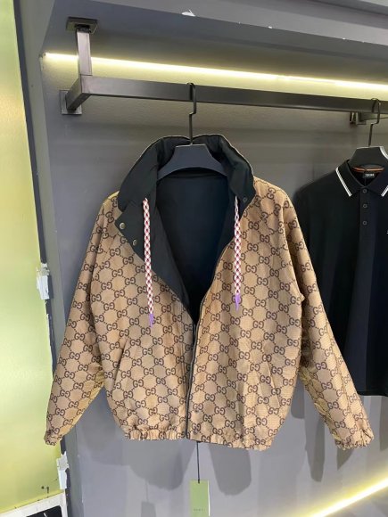 Gucci - Мужская двусторонняя куртка ветровка AH_2909GU1 Gucci - Мужская двусторонняя куртка ветровка AH_2909GU1