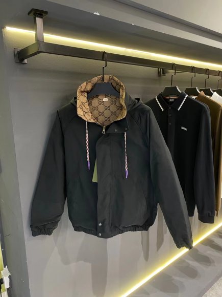 Gucci - Мужская двусторонняя куртка ветровка AH_2909GU1 Gucci - Мужская двусторонняя куртка ветровка AH_2909GU1