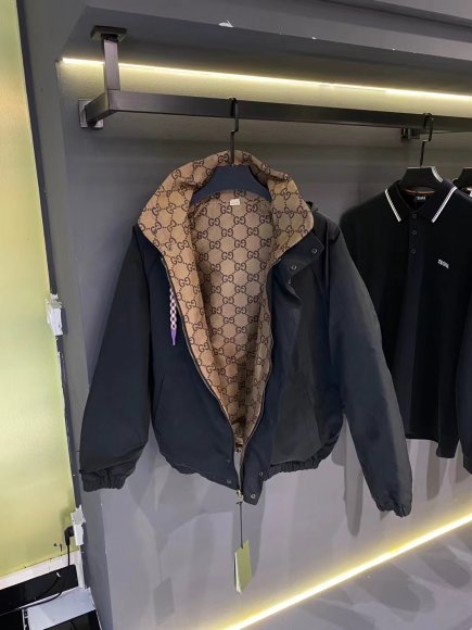 Gucci - Мужская двусторонняя куртка ветровка AH_2909GU1 Gucci - Мужская двусторонняя куртка ветровка AH_2909GU1