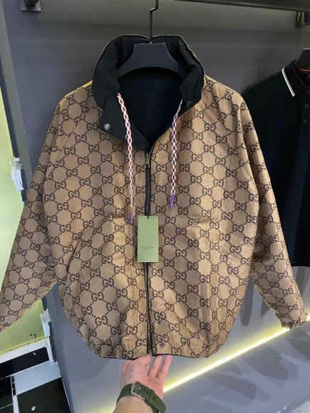 Gucci - Мужская двусторонняя куртка ветровка AH_2909GU1 Gucci - Мужская двусторонняя куртка ветровка AH_2909GU1
