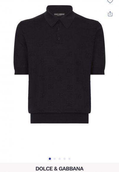 Dolce & Gabbana - Мужская шерстяная футболка поло DZ_1501DG8 Dolce & Gabbana - Мужская шерстяная футболка поло DZ_1501DG8